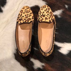 J. Crew leopard flats